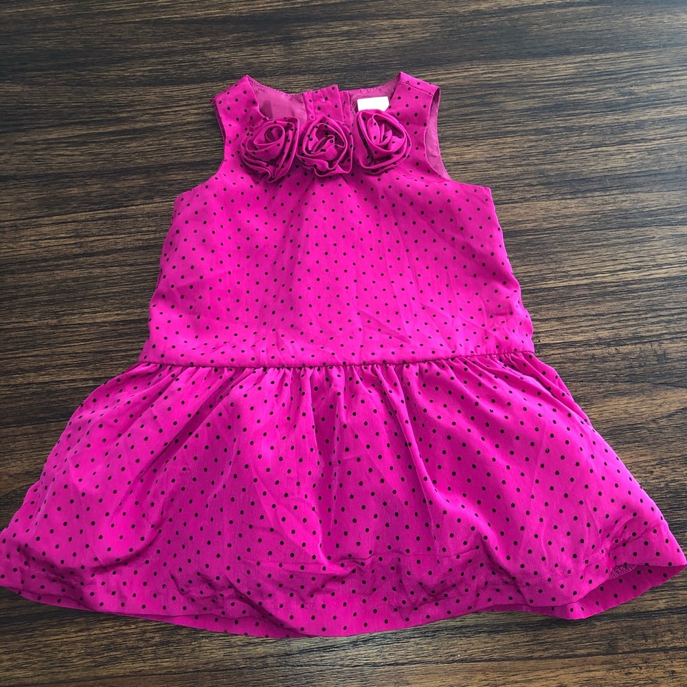 Gymboree Purple W. Black Dots Dress